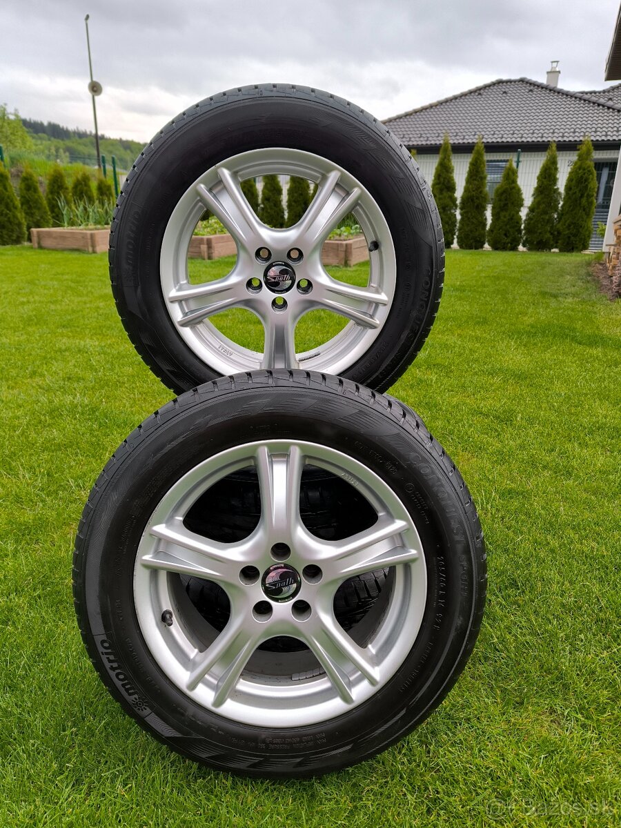P: elektrony 5x100 r16, 7J ET 38 , plus pneu