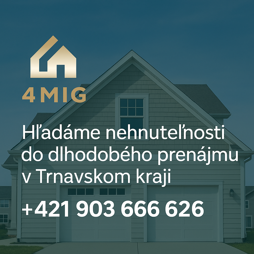 Hľadáme nehnuteľnosti v TT kraji do dlhodobého prenájmu