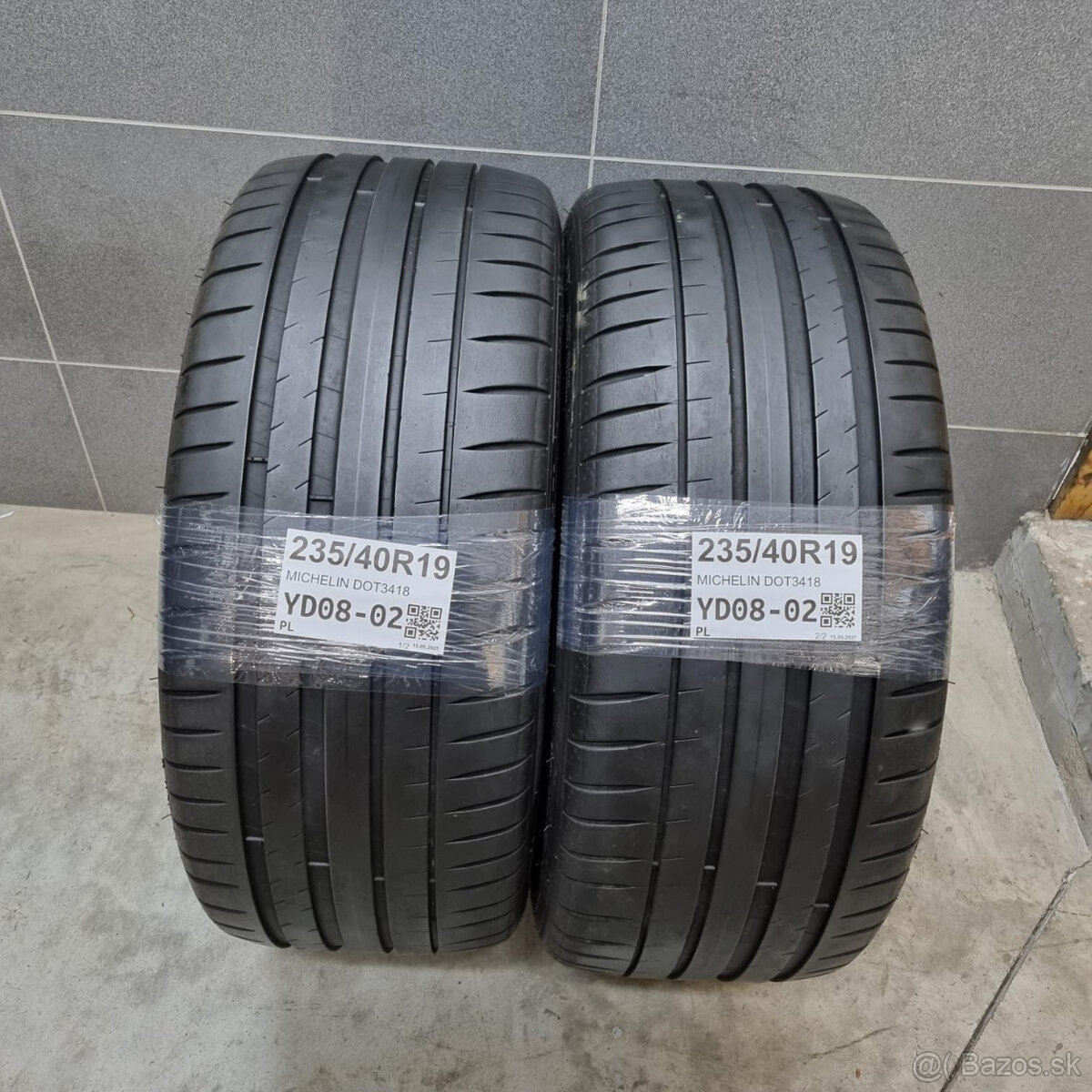 Letné pneumatiky 235/40 R19 MICHELIN DOT3418