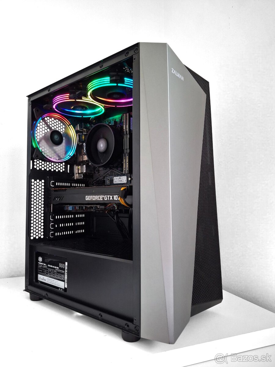 AMD Ryzen 3100/ GTX 1070 8GB/ 16GB DDR4/ 512GB SSD+HDD/ 600W