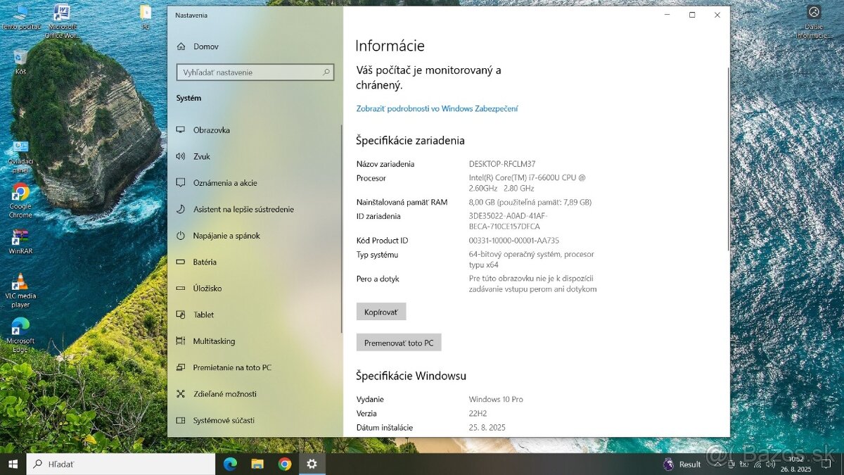 Predám notebook Dell Latitude E5570