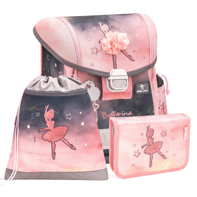 Školská taška Belmil Ballerina - set peračník, vak