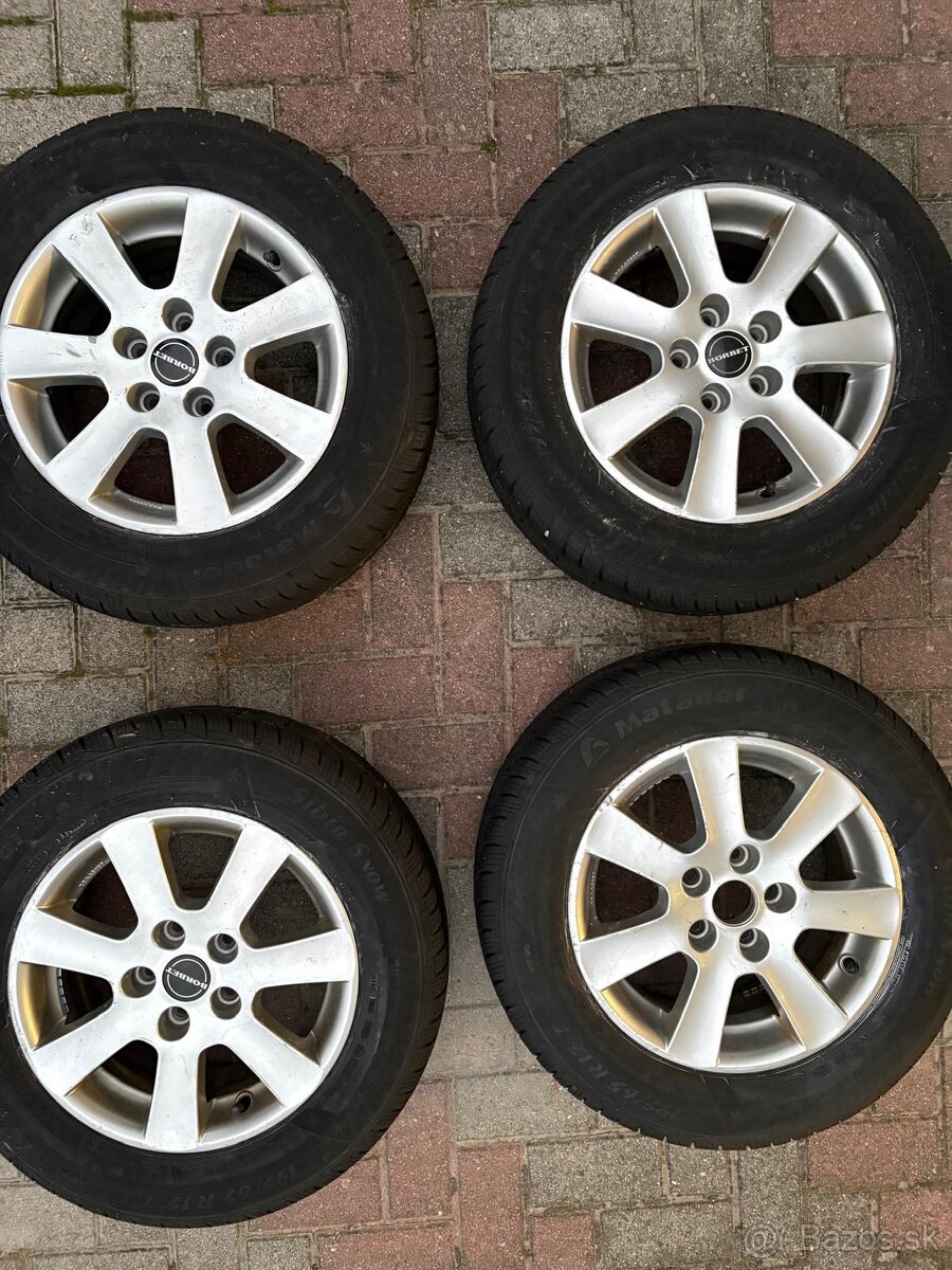 Predám elektróny borbet 195/65 R15 T
