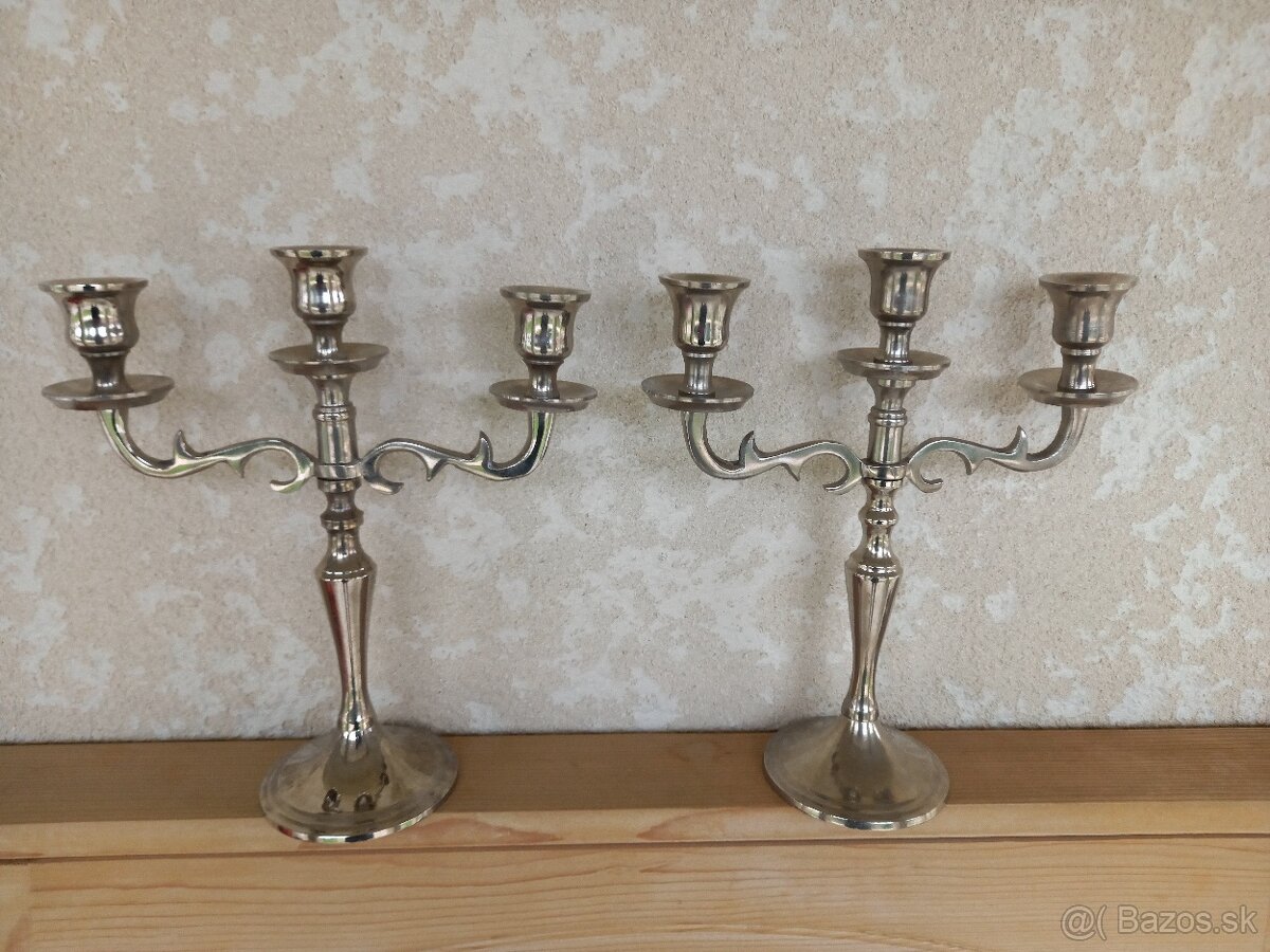 nerezový svietnik