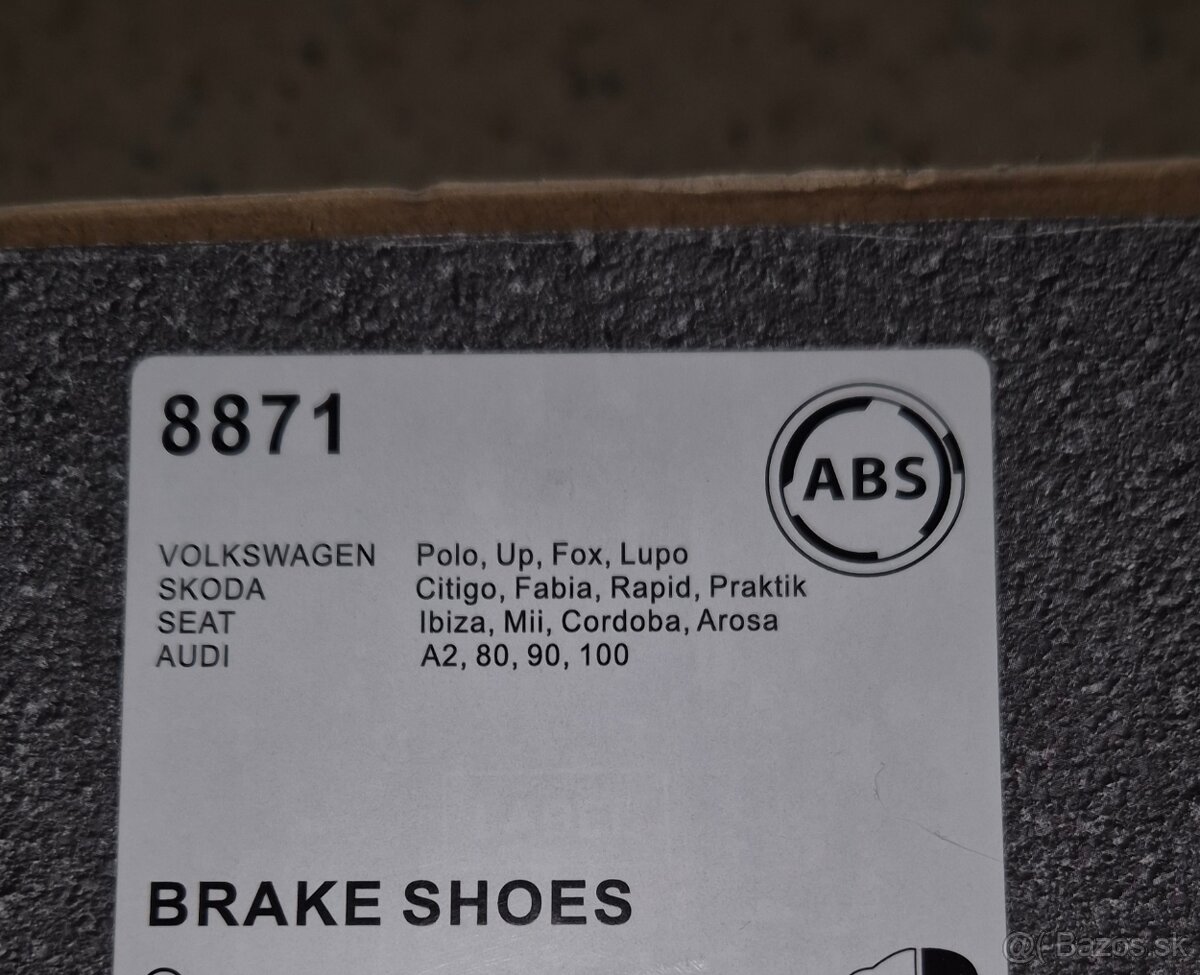 Predám brzdové čeľuste na Fabia, Polo