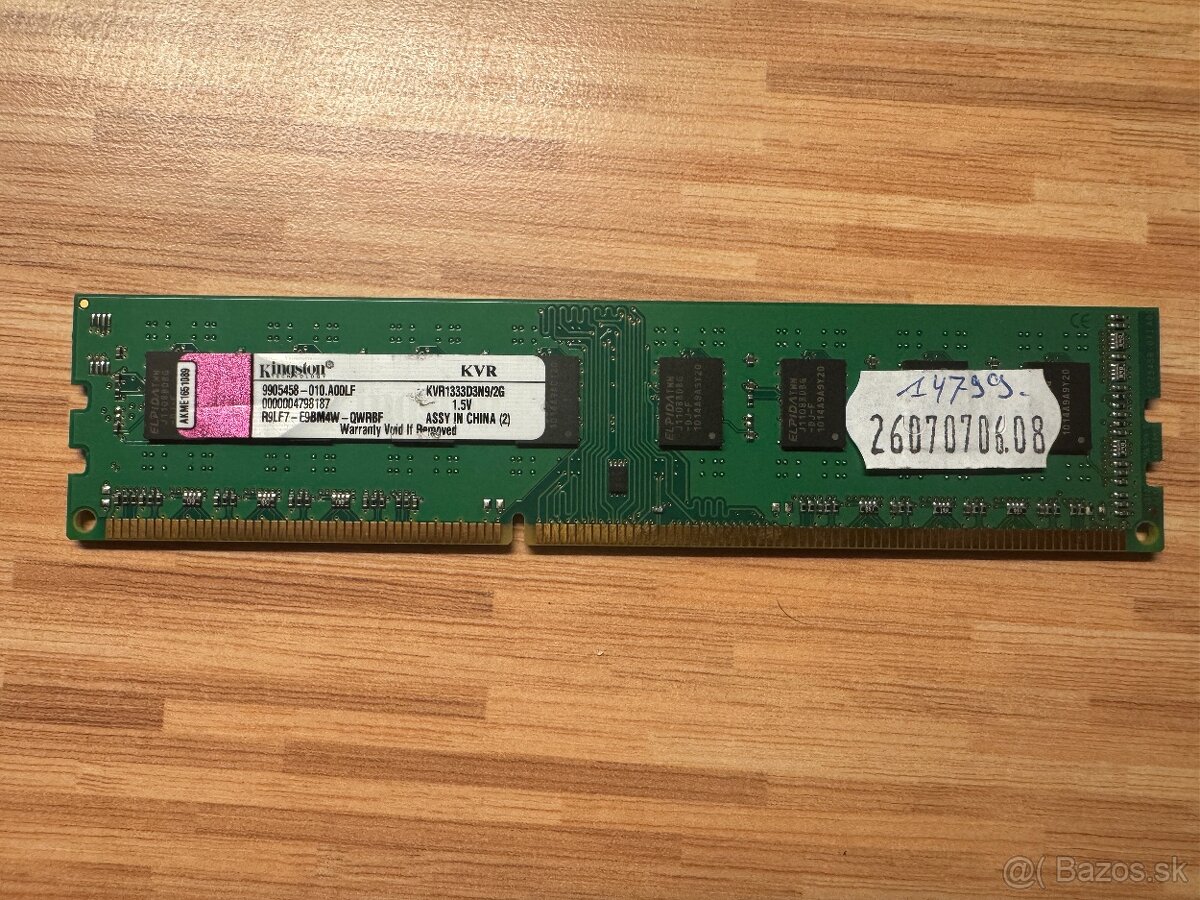 🧠 RAM DDR3 2+2 GB