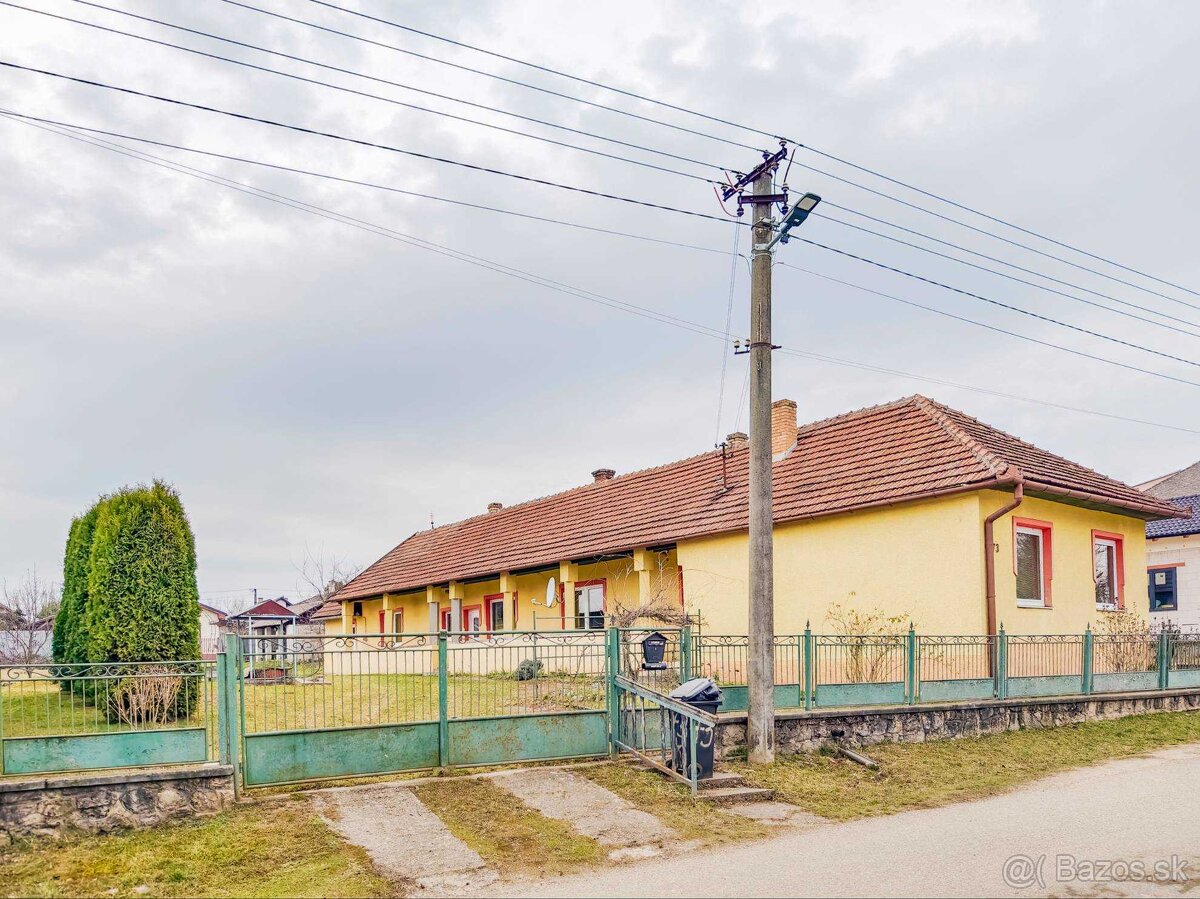 RODINNÝ DOM - CESTICE, 15 km od KOŠÍC, POZEMOK 992 m2
