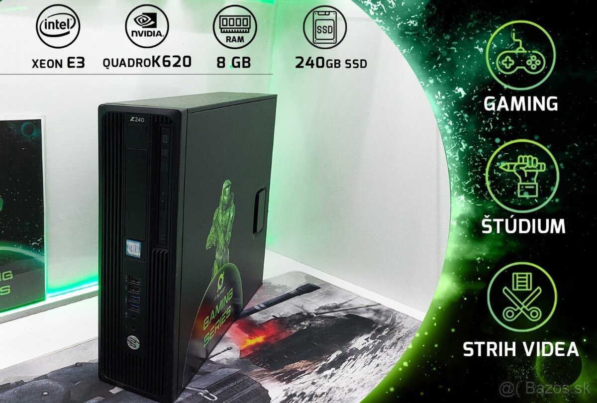 🎬🎮PC HP aj na HRY za 159€,Nepremeškajte IntelXEON,nVidia