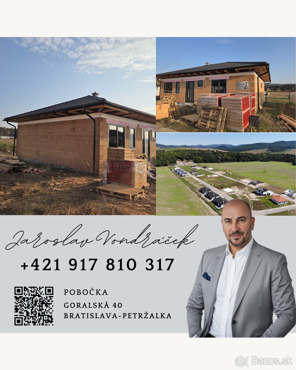 4-izbový BUNGALOV-Moravany nad Váhom DOLINKY s pozemkom 540