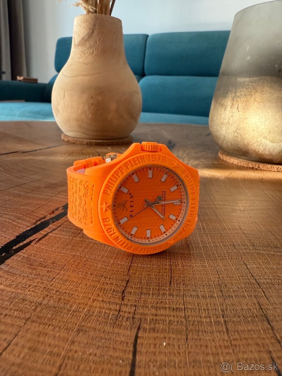 hodinky PHILIPP PLEIN PWKAA1221 Silicone Orange