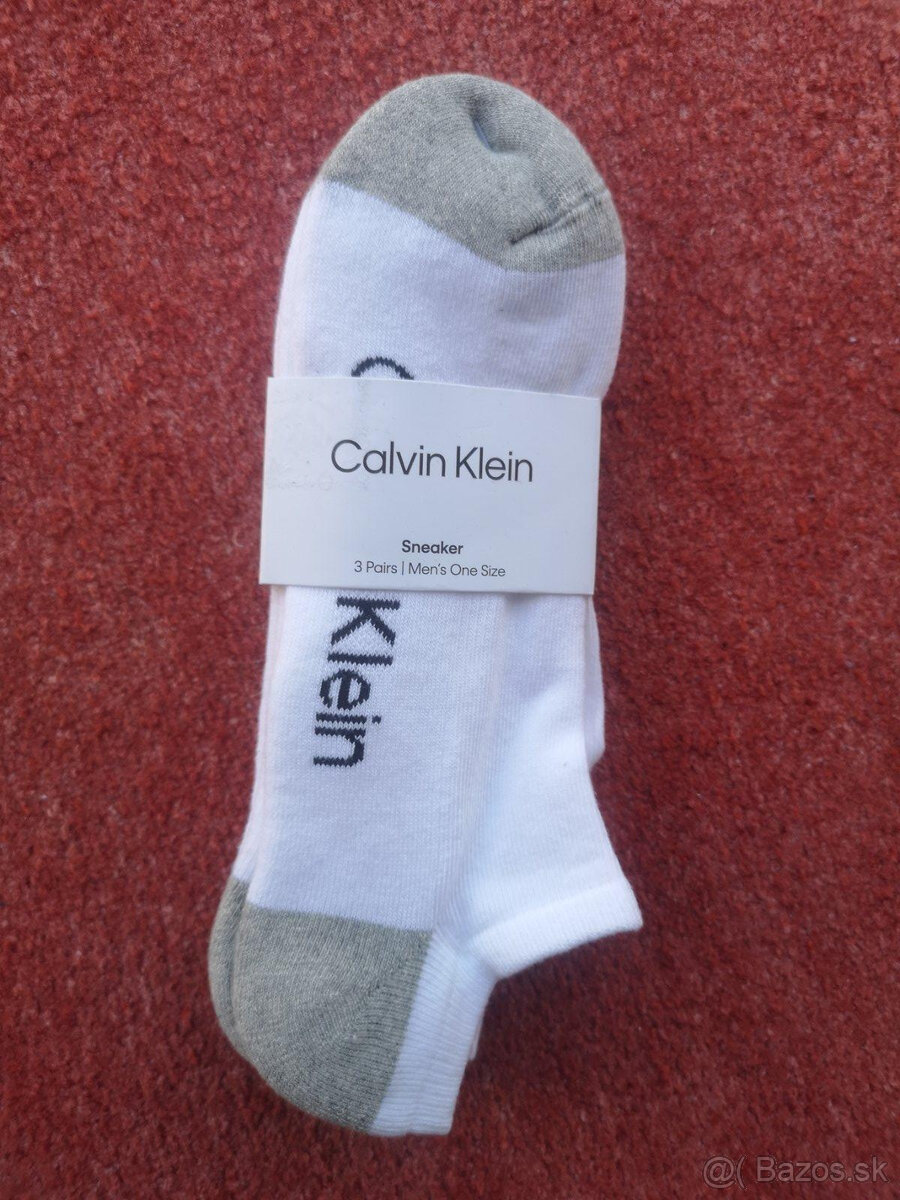 CALVIN KLEIN ponožky 3 páry veľkosť 40-46