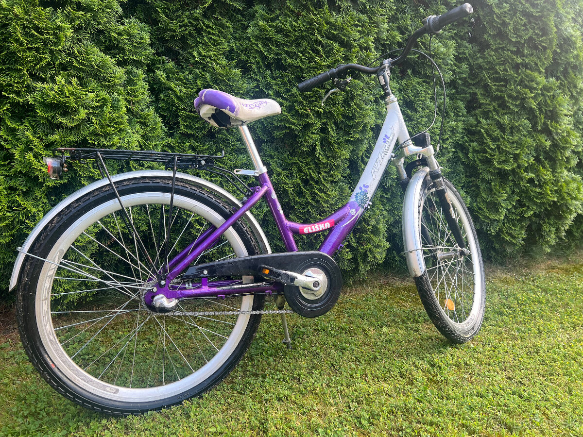 Dievčenský bicykel - detský 24-palcové kolesá