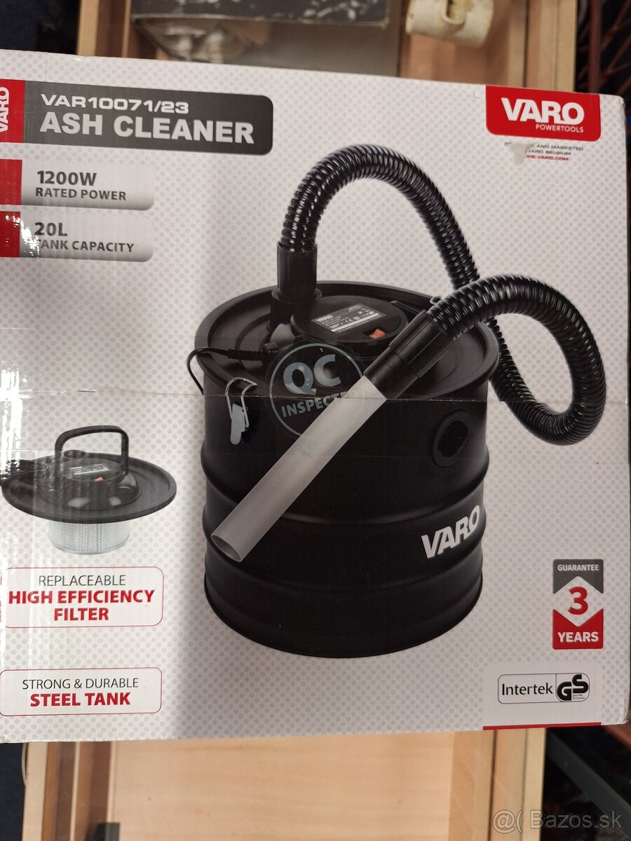 VYSAVAČ NA KRBOVÝ POPEL VARO 1200W 20L