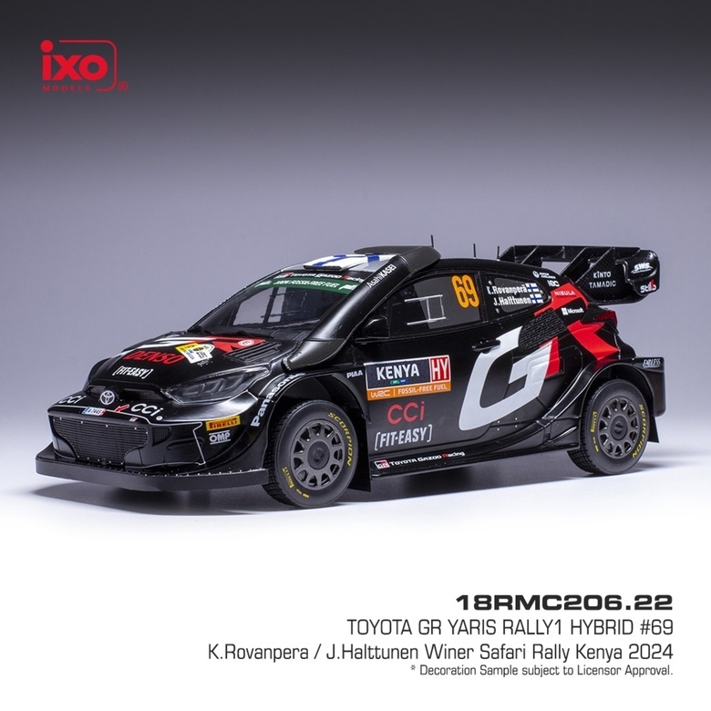 Modely Toyota GR Yaris Rally 1:18 IXO
