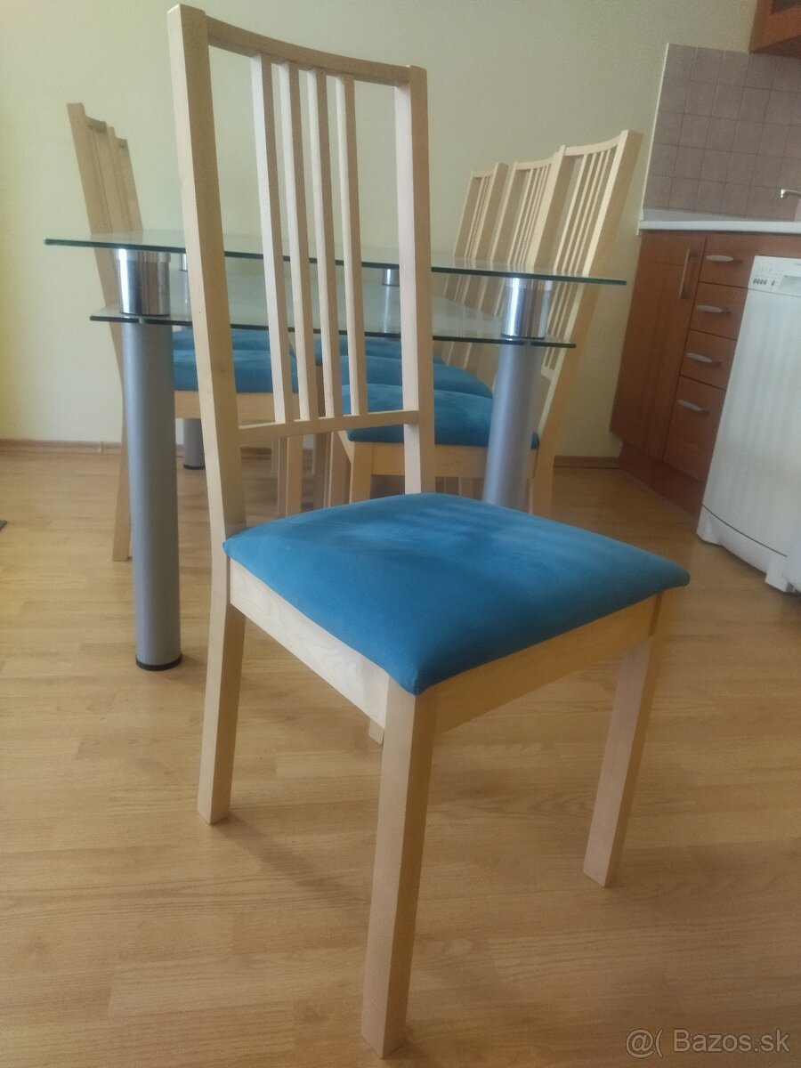 Drevené stoličky - set 6 kusov