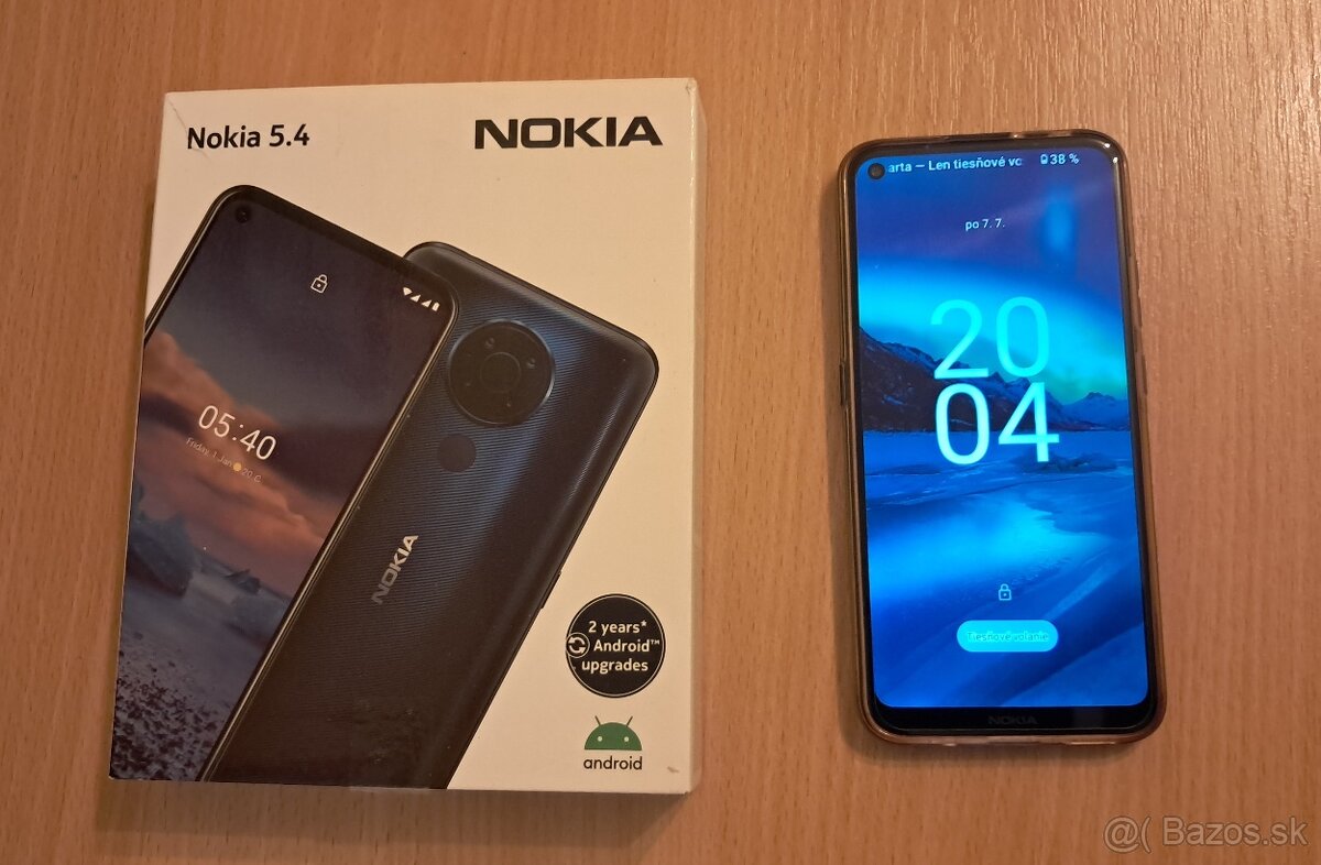 Nokia 5.4 - výborný stav, platí do 12.7