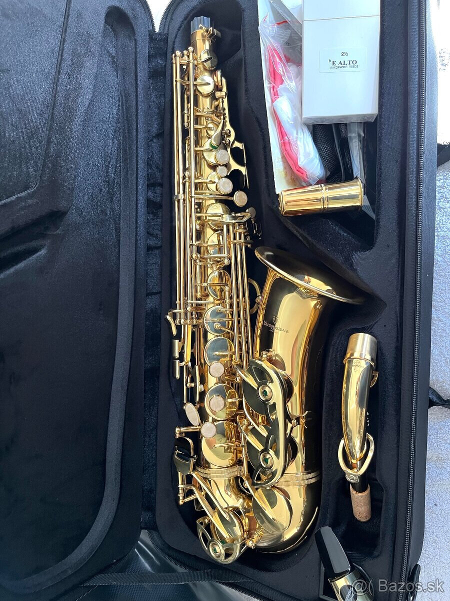 Predám Es - alt saxofón - Yanagisawa model A-WO10 GOLD - dok