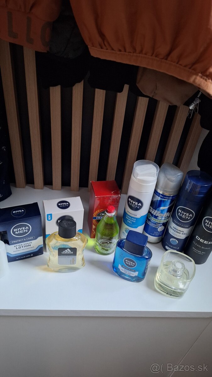 Pánska kozmetika gél na holenie, voda po holení adidas
