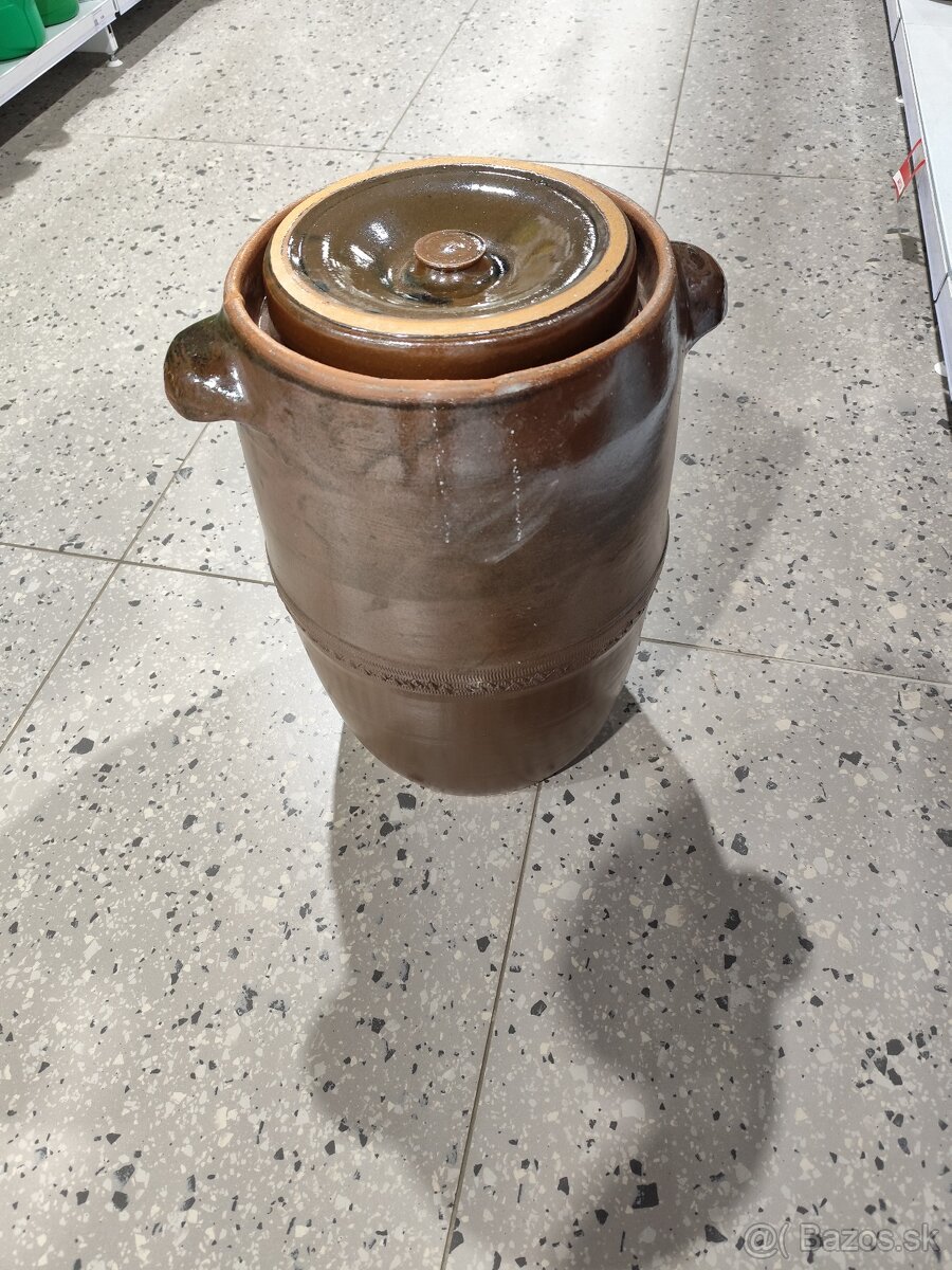 Predám keramický sud na kapustu 40 L