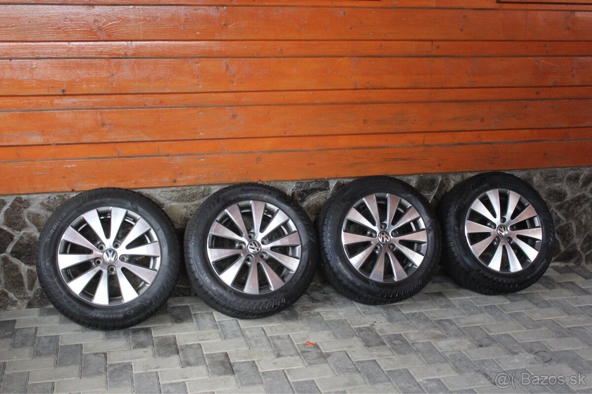 Disky R16 originál Vw + zimné pneumatiky