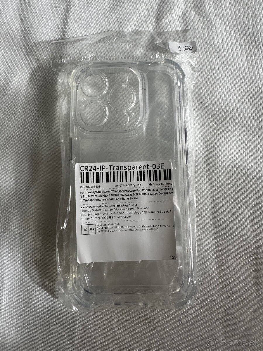 Púzdro, kryt na IPHONE 16 PRO