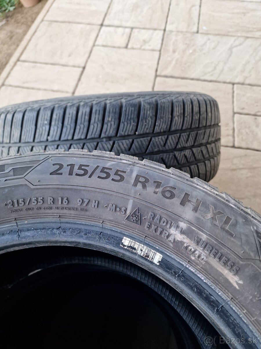 Predám zimné pneumatiky Barum Polaris 5 – 215/55 R16 97H XL