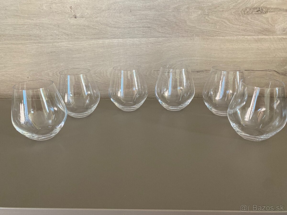 Predám nádherne poháre na whisky/ koňak-6 ks