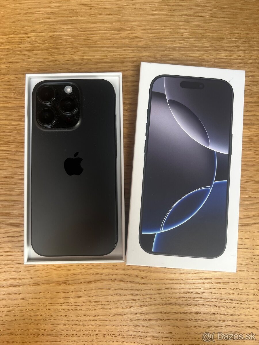 Predám iPhone 16 PRO MAX 256GB, TOP stav, 100% bat, ZARUKA