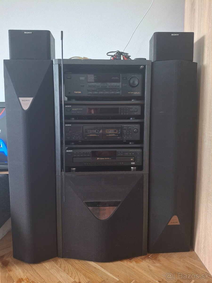 Predám originálnu Hi-Fi vežu Sony s reproduktormi