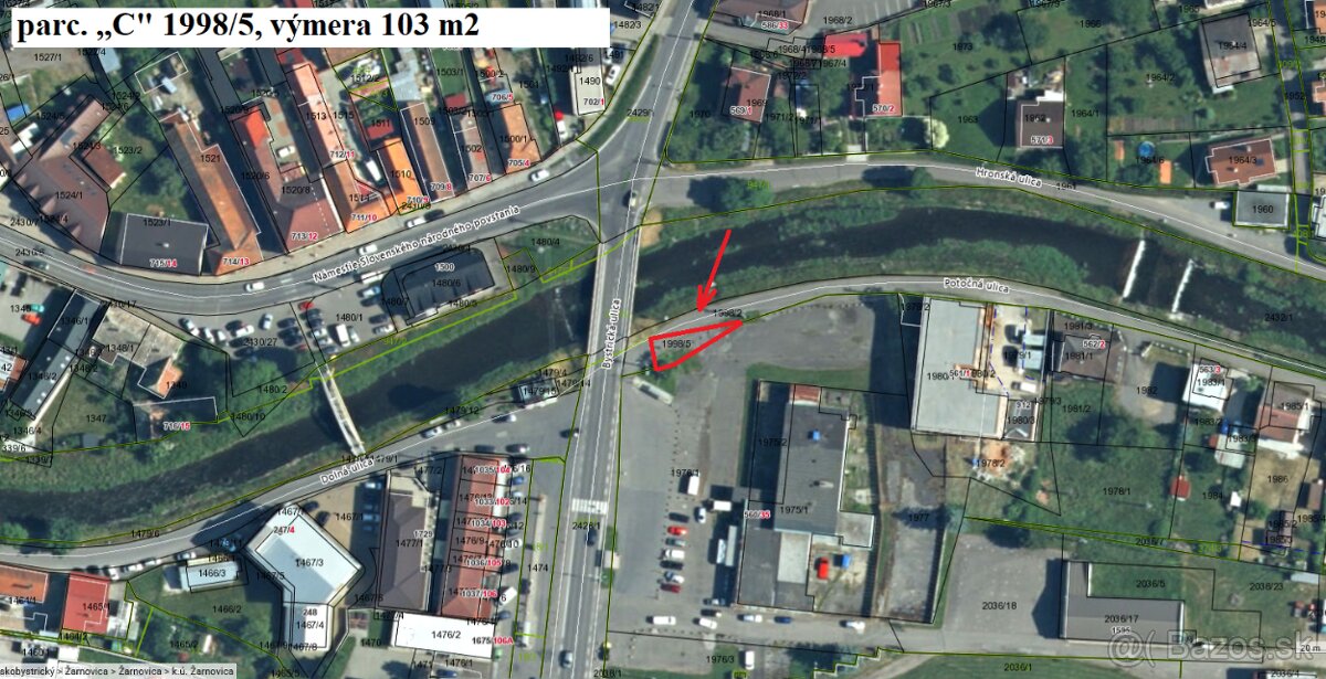 PREDAJ stavebný pozemok v meste Žarnovica – centrum.