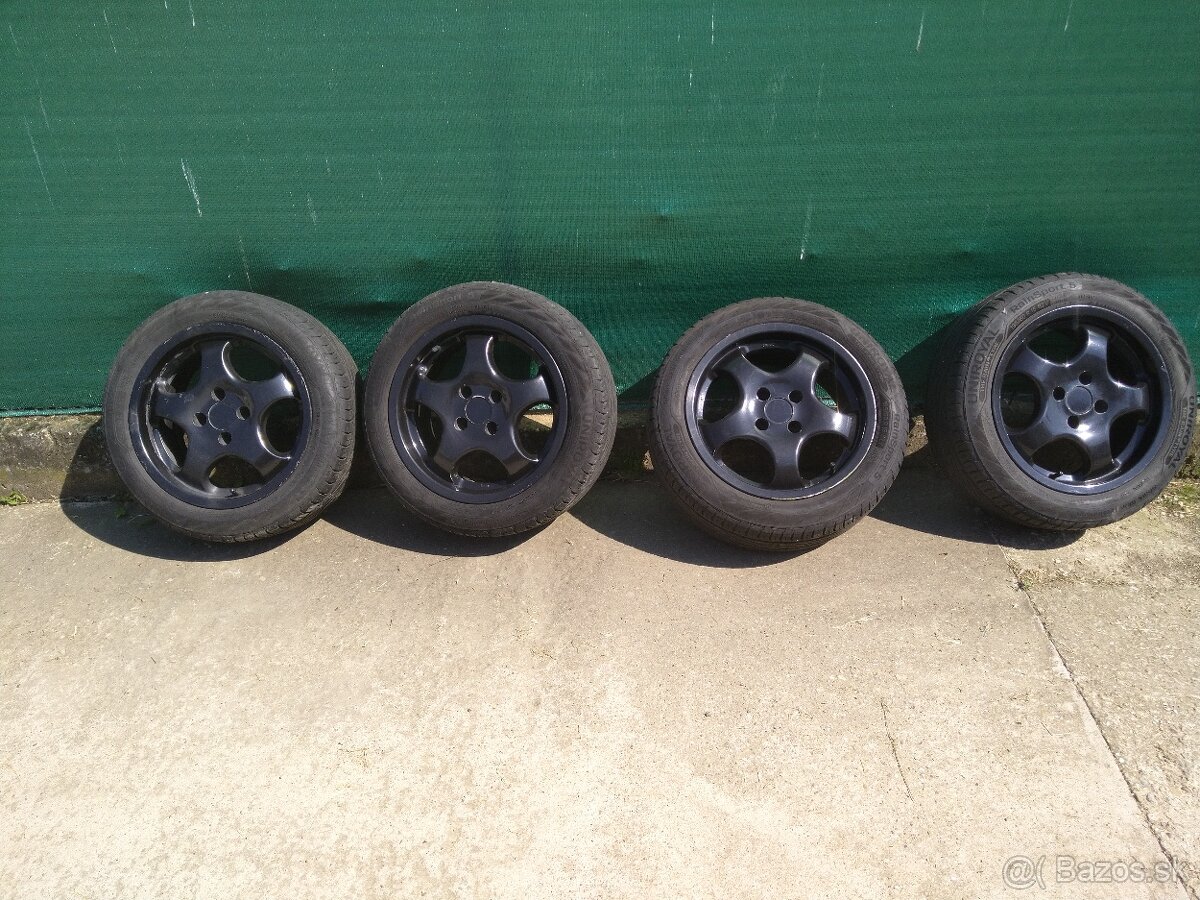 Alu disky STTI R15 4x100 + letné pneu