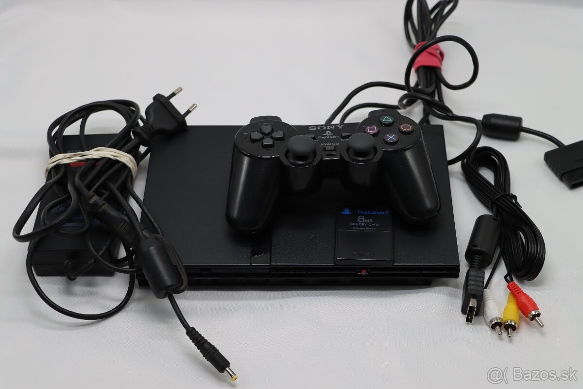 PlayStation 2 Slim SCPH-75004 + MODBO čip, komplet