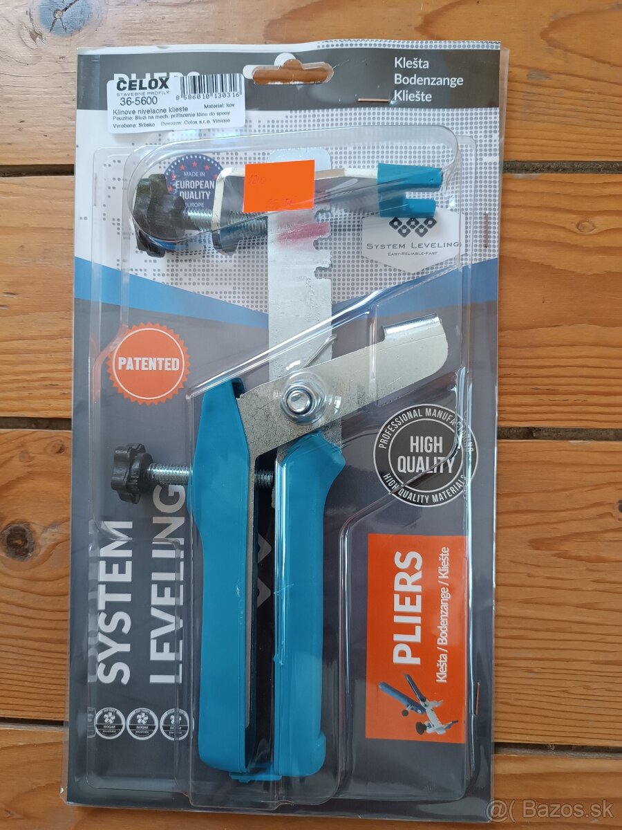 Kliešte systém leveling, nivelacne kliešte ku klinom