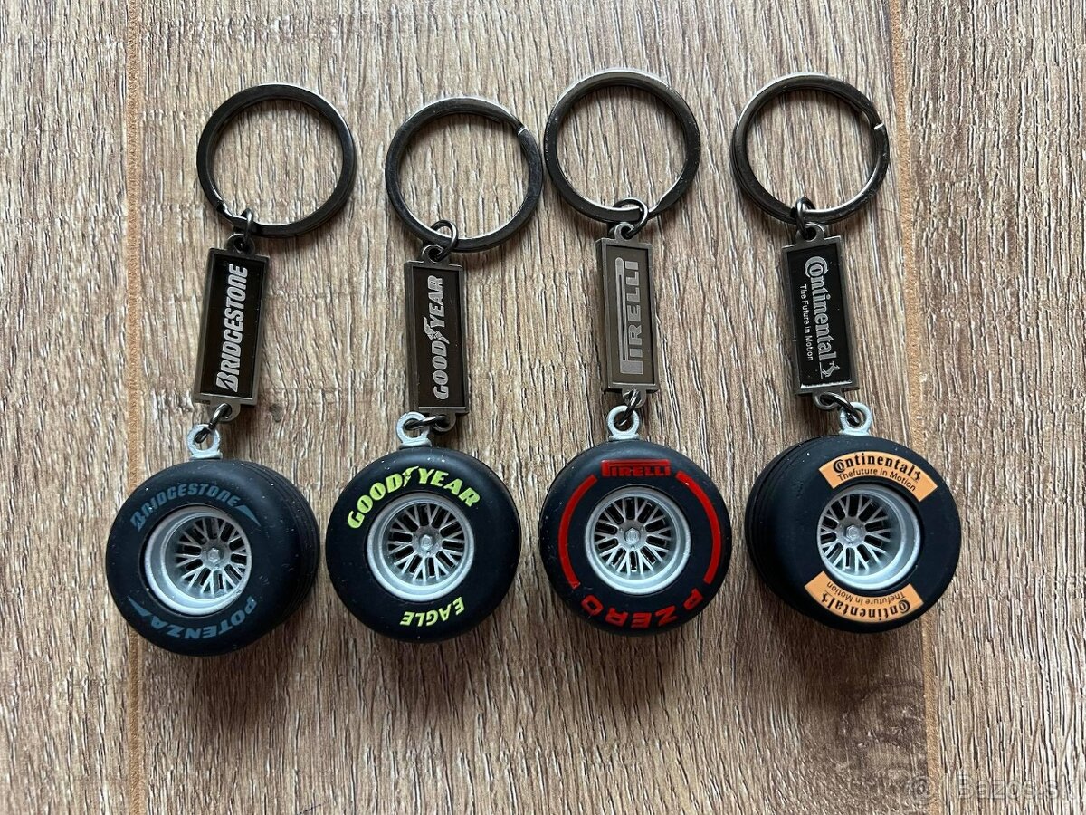 Klučenka Pirelli Tires F1 Goodyear Bridgestone Continental