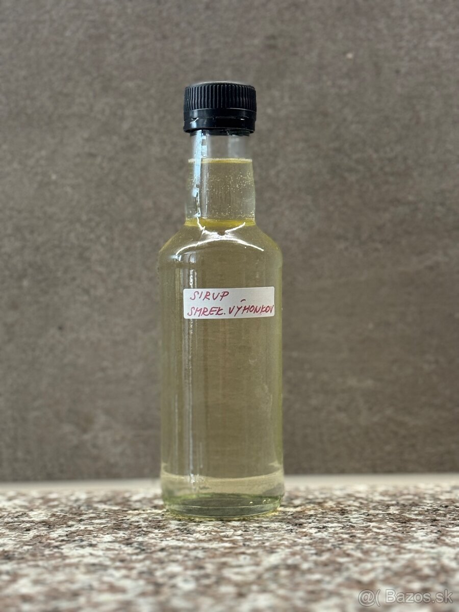 SIRUP ZO SMREKOVÝCH VÝHONKOU
