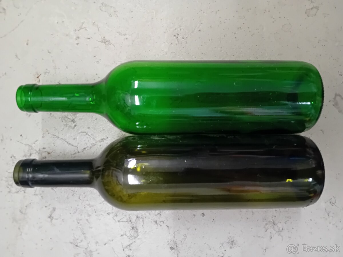 Nepoužité fľaše na víno 0,7l - 69 kusov