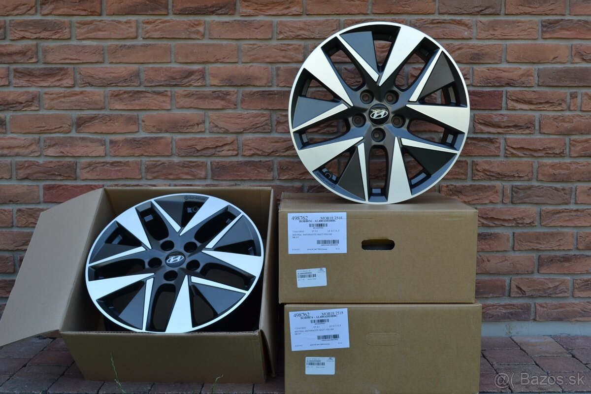 5x114,3 R18 Hlinikove disky Original Hyundai Tuscon