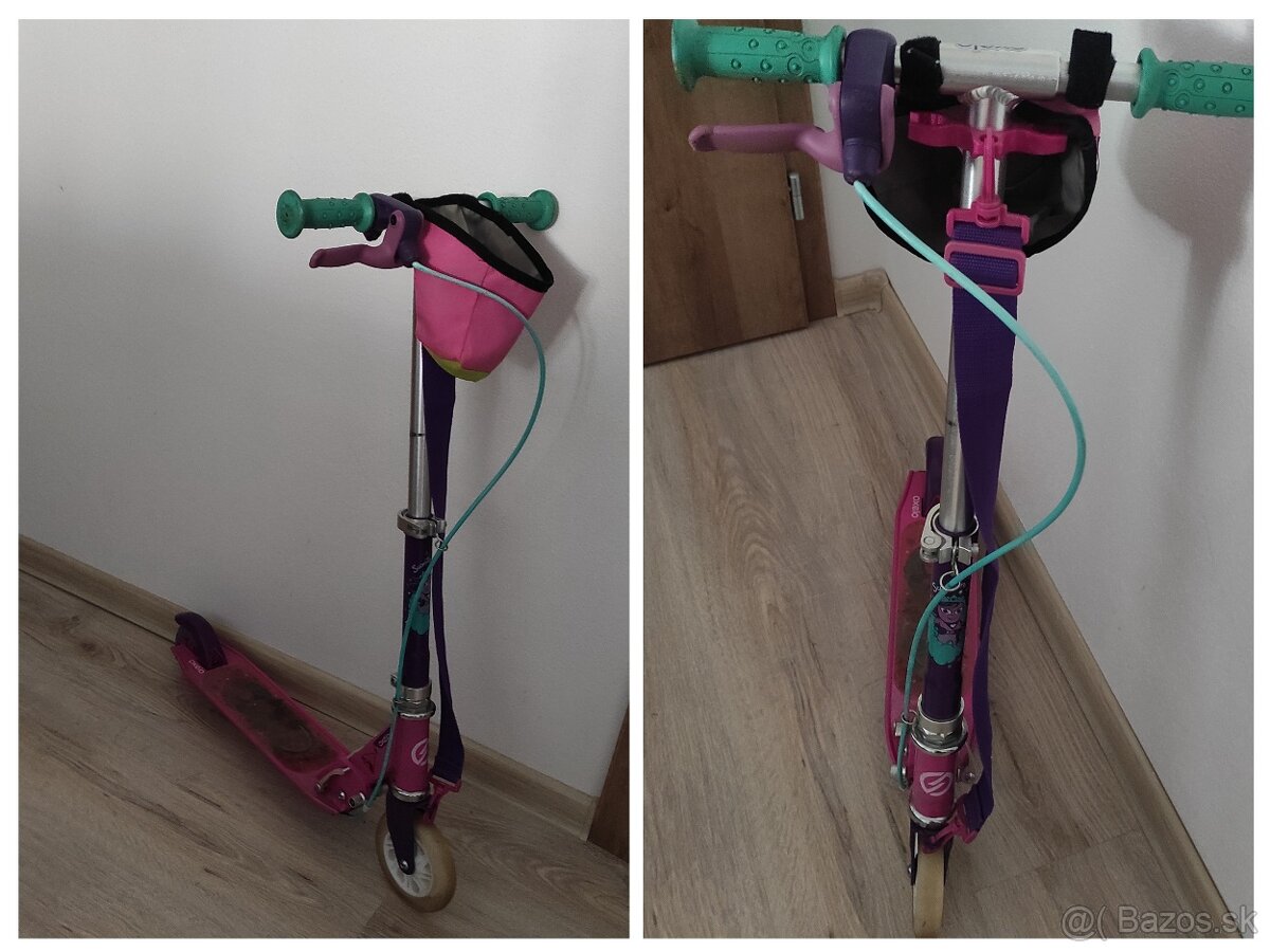 Detská kolobežka s blikajúcim kolesom