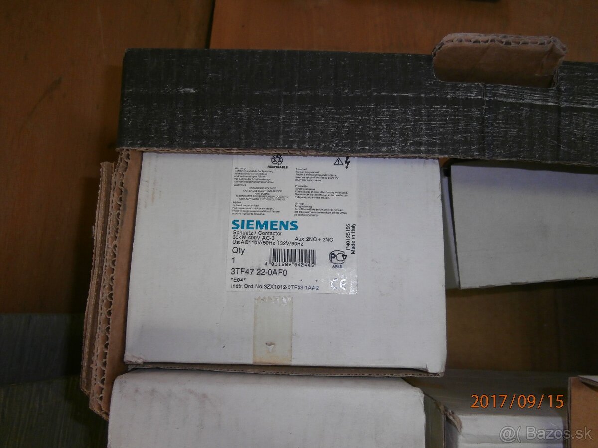 Stykače 3TF47,110V/30kw-nové.