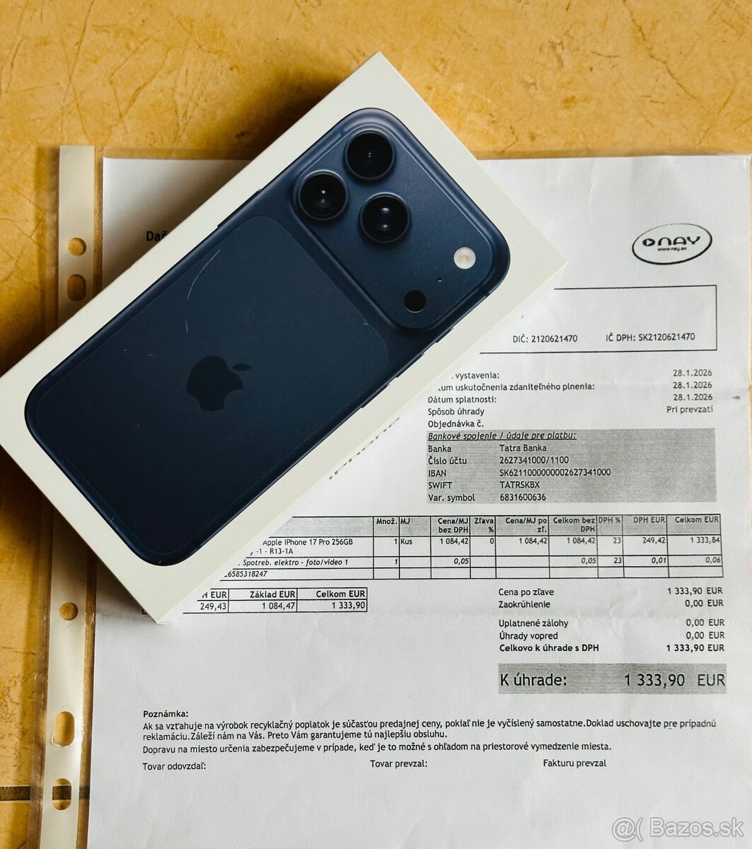 iPhone 17 Pro Deep Blue 256gb ‼️Nerozbalena nova ‼️