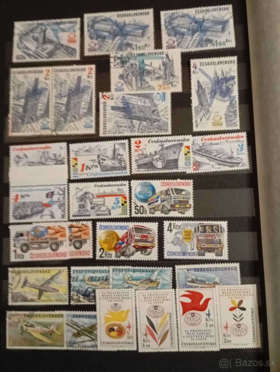Známky, aršiky ČSSR.