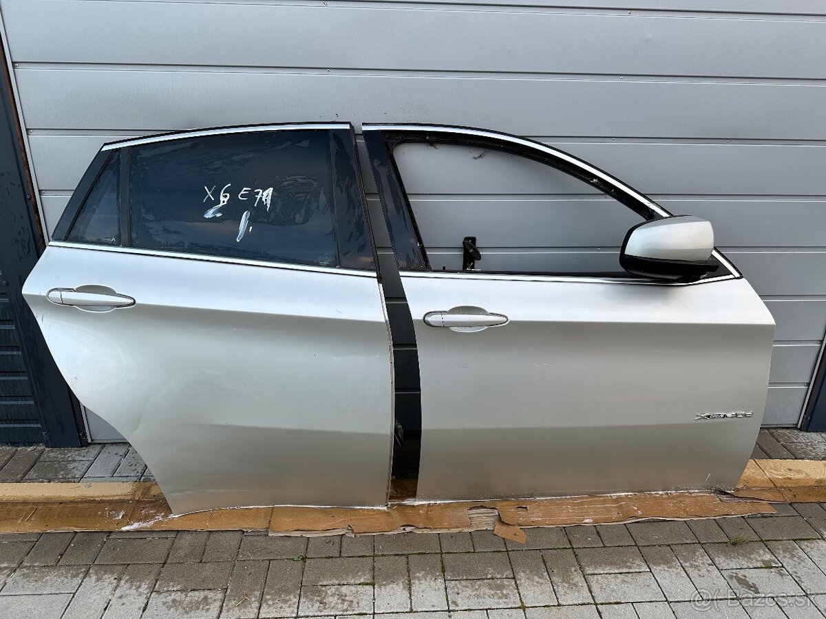 Dvere BMW e71 x6 strieborna farba