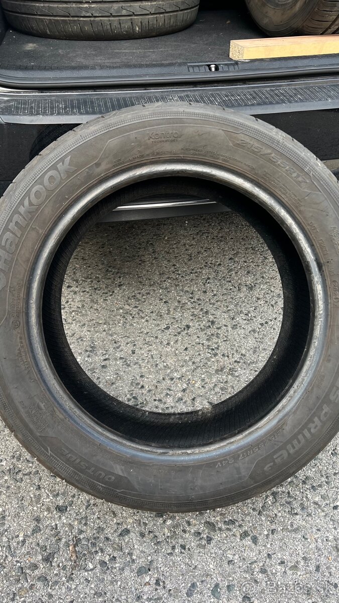 Predávam letné pneu R17 215/55 Hankook rezervované