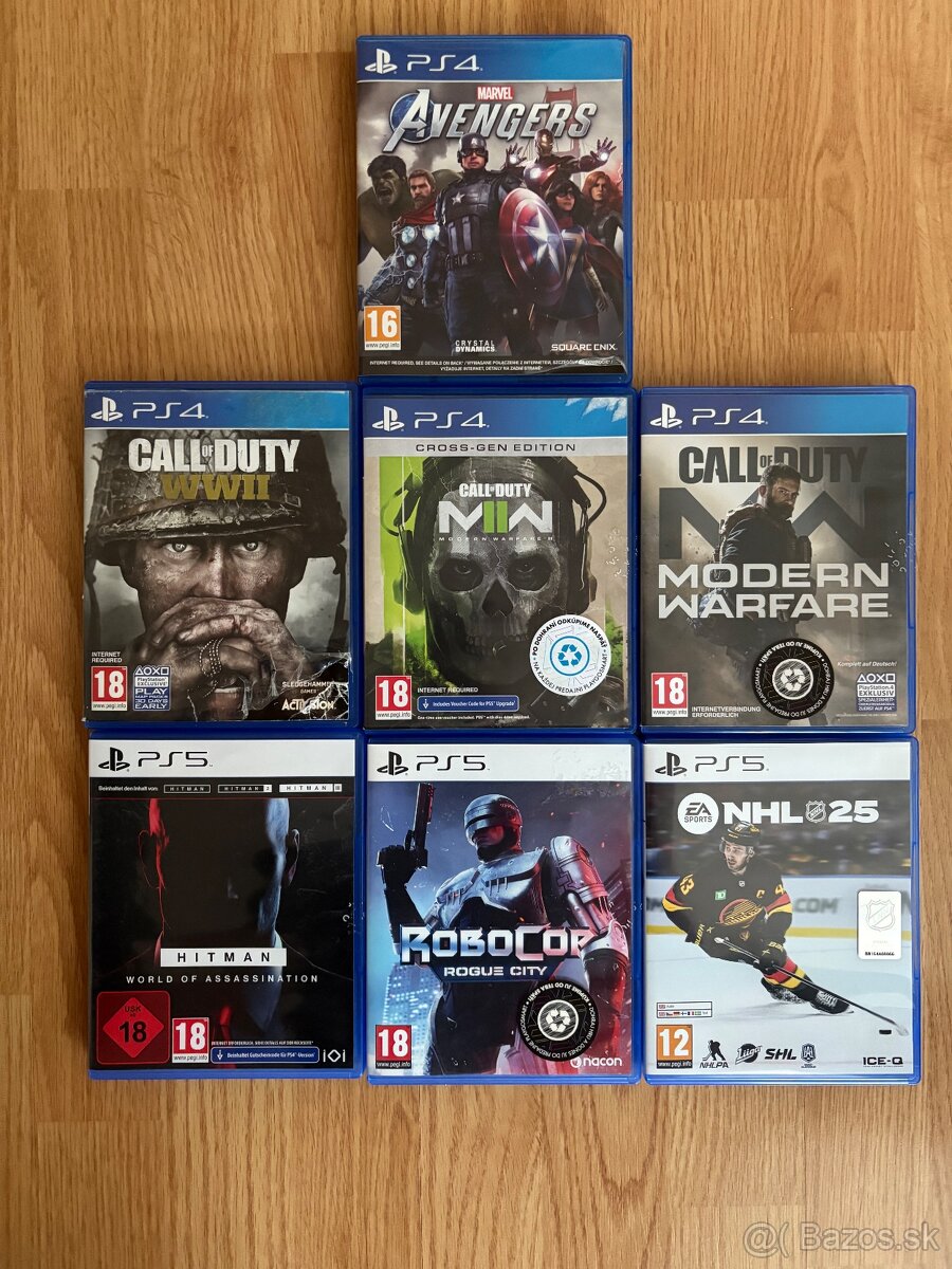 Predám hry na Ps4 a Ps5