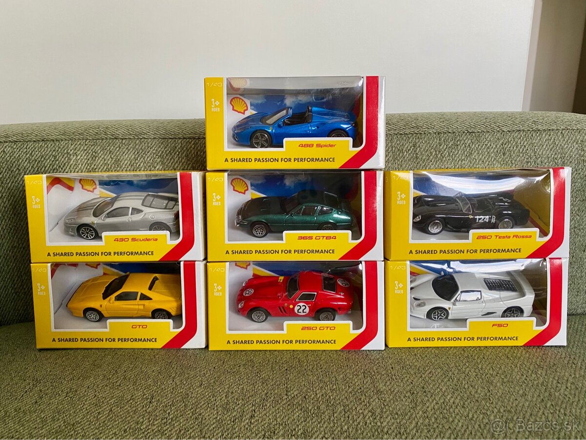 Shell Ferrari/ Set Modelových Áut