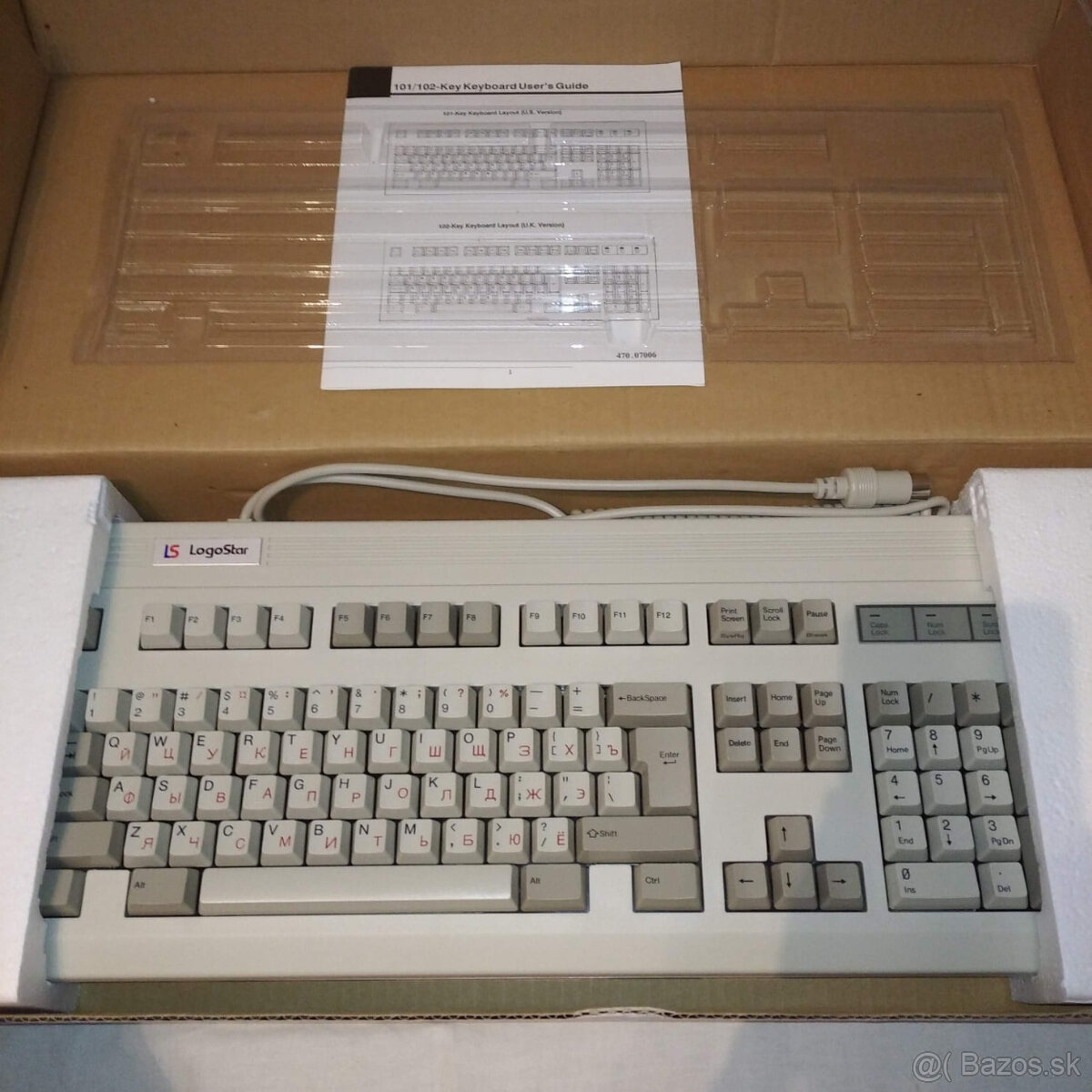 5 DIN klávesnica retro na 386 486 počítače PC AT PC XT