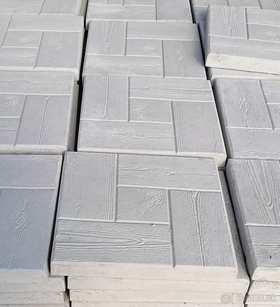 Betónová dlažba AKCIA 30x30x3 cm vzor drevo 800m2