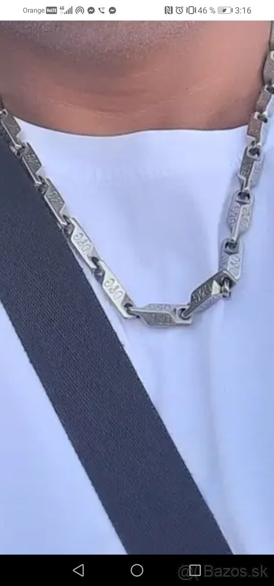 D&G retiazka striebro