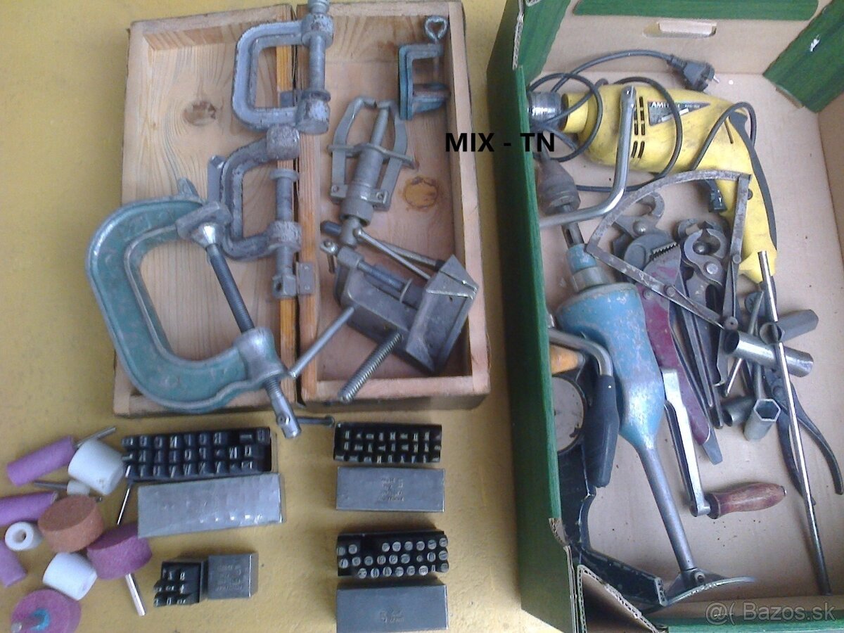 Vybavenie dielne - mix náradia.