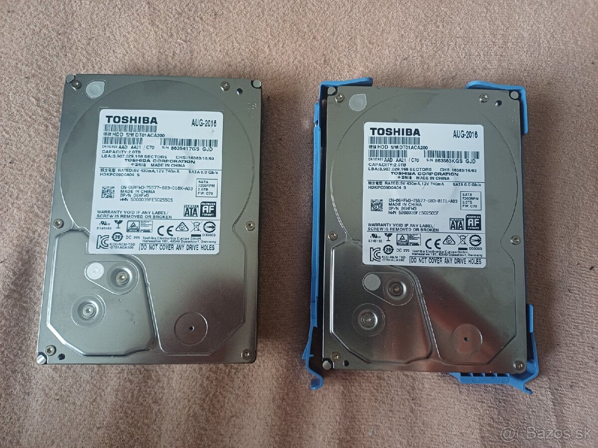 Pevný disk Toshiba 2TB (3.5", SATA)